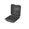 9" Black 3-Compartment Clamshell Take Out Containers, 150ct.